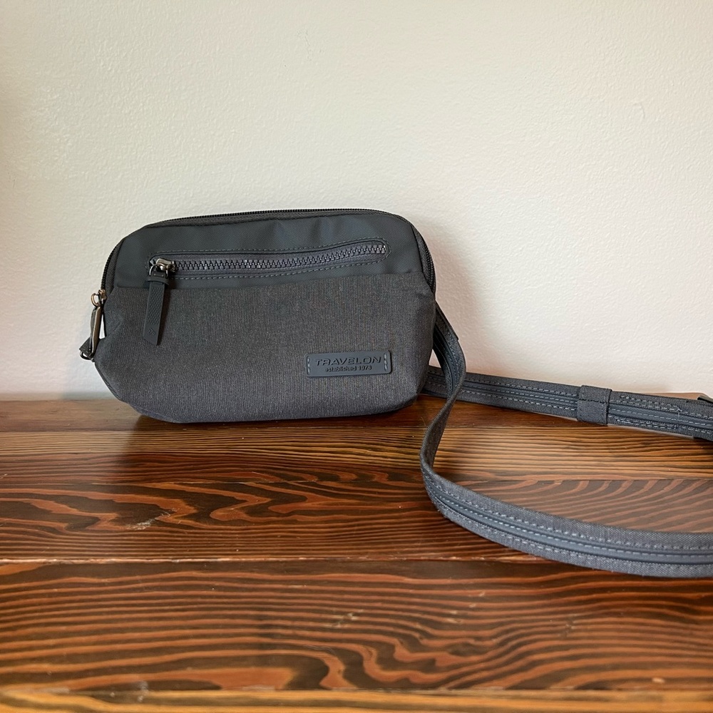 Travelon Anti-Theft Metro Convertible Small Crossbody Belt bag - Picture 3 of 15